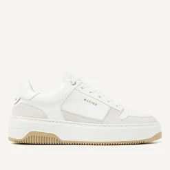 DAMES Nubikk Basket Court Witte Sneakers Voor Dames