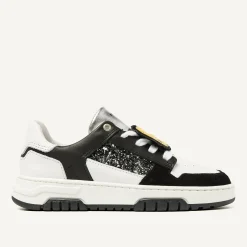 Nubikk Basket Court Zwarte Glitter Sneakers Voor Kids