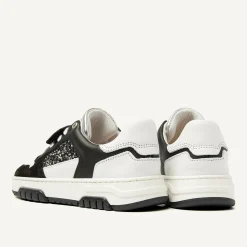 Nubikk Basket Court Zwarte Glitter Sneakers Voor Kids