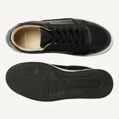 Heren Nubikk Basket Court Zwarte Sneakers Voor Heren