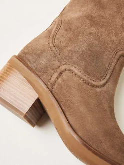 DAMES Nubikk Cassy Boot Bruin Suède Boots Voor Dames