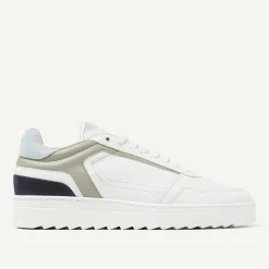Heren Nubikk Cliff Cane Wit Blauwe Sneaker Voor Heren