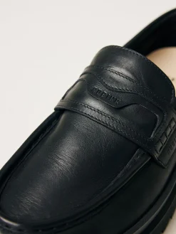 Heren Nubikk Ethan Gatsby Zwarte Loafers Voor Heren
