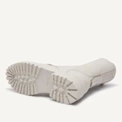 DAMES Nubikk Fae Aubine Beige Biker Boots Voor Dames