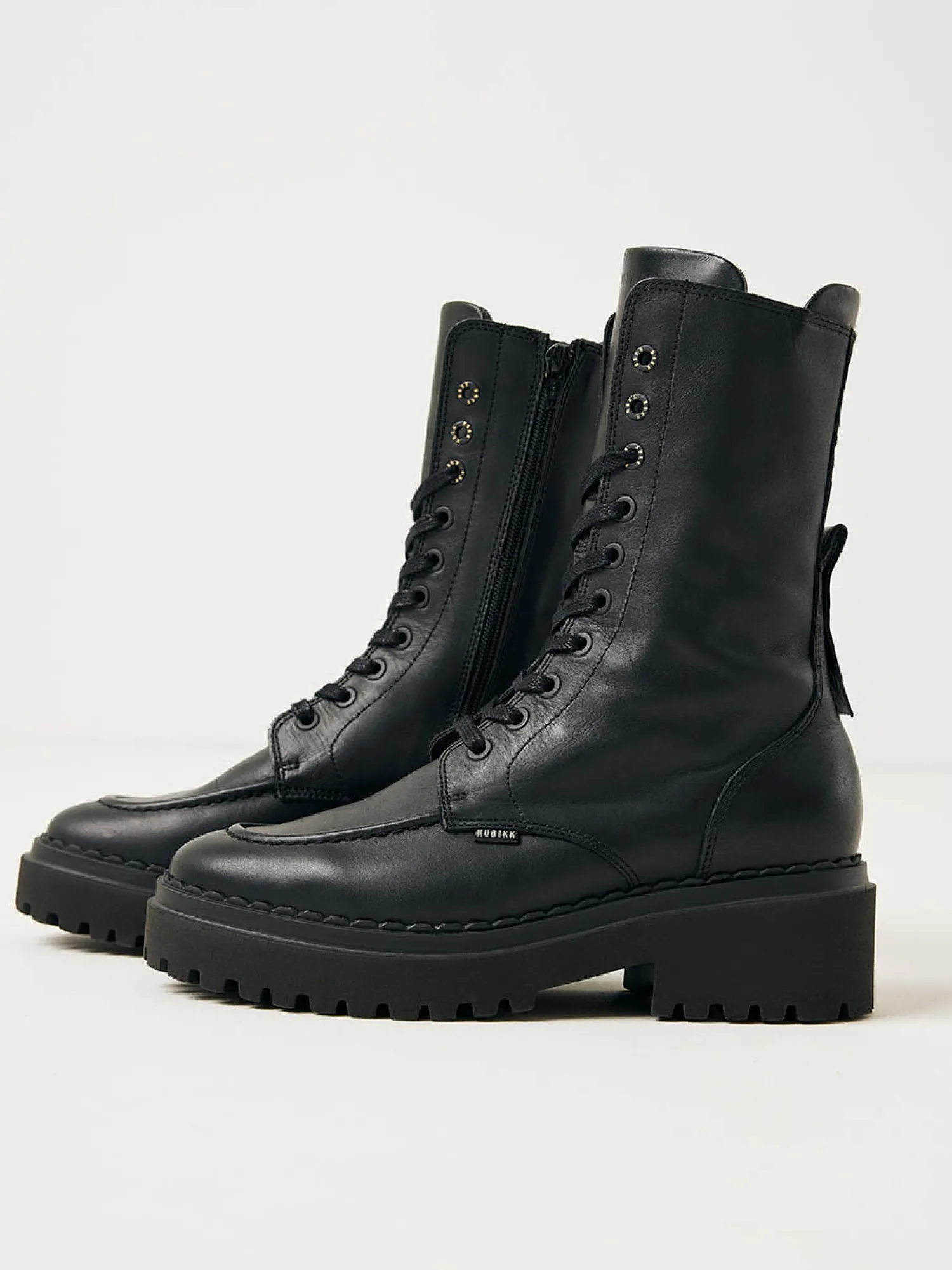 DAMES Nubikk Fae Aubine Zwarte Biker Boots Voor Dames