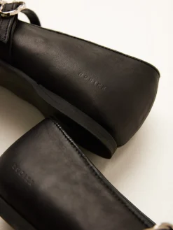 DAMES Nubikk Gisele Grace Zwarte Ballerina's Voor Dames