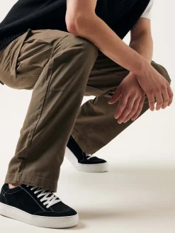 Heren Nubikk Jagger Tora Zwarte Suede Sneakers Voor Heren