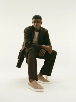 Heren Nubikk Jiro Mio Beige Loafers Voor Heren