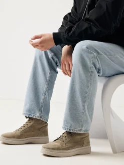 Heren Nubikk Jonah Dune Taupe Boots Voor Heren