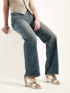 DAMES Nubikk Lana Twist Gouden Sandalen Voor Dames