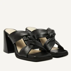 DAMES Nubikk Lana Twist Zwarte Sandalen Voor Dames