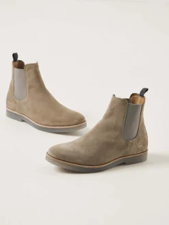 Heren Nubikk Logan Chelsea Taupe Boots Voor Heren