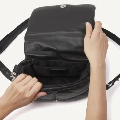 DAMES Nubikk May Zwarte Leren Tas