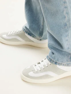 Heren Nubikk Ray Owen Wit Grijze Sneakers Voor Heren