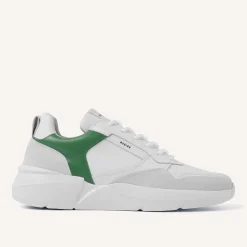 Heren Nubikk Roque Road Wave Wit Groene Sneakers Voor Heren