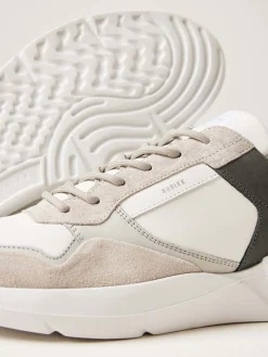 Heren Nubikk Roque Road Wave Witte Combi Sneakers Voor Heren