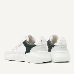 Nubikk Roque Road Wave JR Wit Blauwe Sneakers Voor Kids