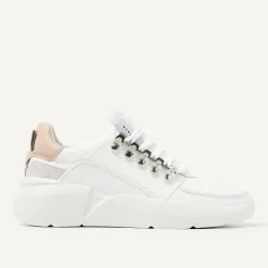 DAMES Nubikk Roque Roman Wit Beige Sneakers Voor Dames