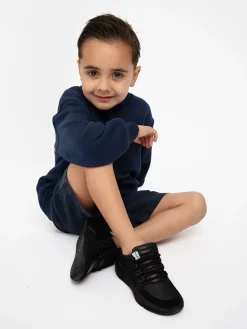 Nubikk Roque Roman JR Zwarte Raven Combi Sneakers Voor Kids