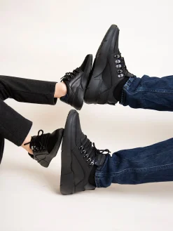 Nubikk Roque Roman JR Zwarte Raven Combi Sneakers Voor Kids