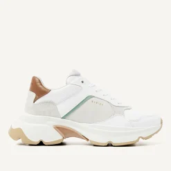 DAMES Nubikk Ross Jaden Witte Sneakers Voor Dames