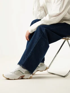 DAMES Nubikk Ross Jaden Witte Sneakers Voor Dames