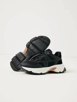 DAMES Nubikk Ross Trek Edge Zwarte Sneakers Voor Dames