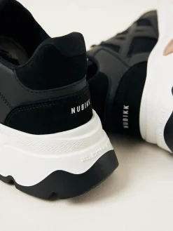 DAMES Nubikk Ross Trek Edge Zwarte Sneakers Voor Dames