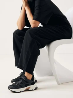 DAMES Nubikk Ross Trek Edge Zwarte Sneakers Voor Dames