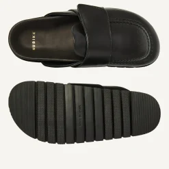 DAMES Nubikk Teddy Montana Zwarte Slippers Voor Dames