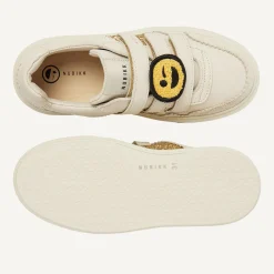 Nubikk Vince Straps K Beige Glitter Sneakers Voor Kids